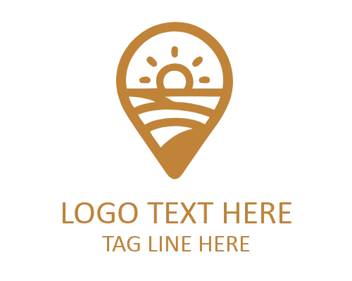 Travel Pin Journey Mark Logo for Exploration Branding