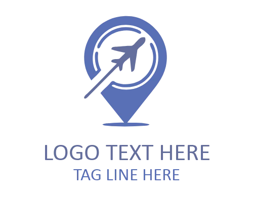 Travel Pin Landmark Logo for Destination Branding