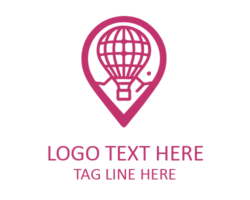 Travel Pin Map Logo for Tourism Branding