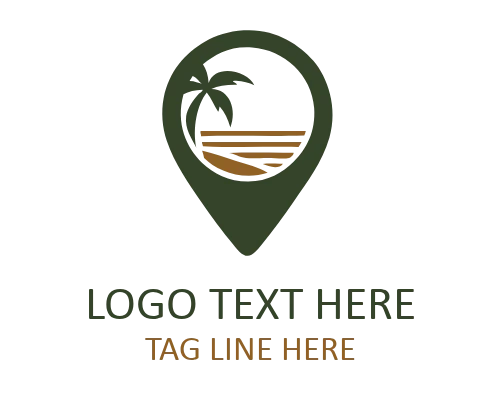 Travel Pin Modern Badge Logo for Adventure Branding