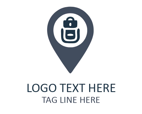 Travel Pin Modern Icon Logo for Destination Branding