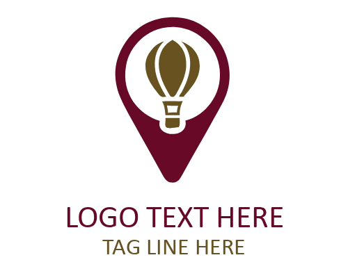 Travel Pin Modern Mark Logo for Clean Identity
