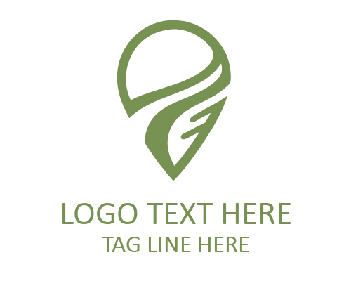 Travel Pin Nature Logo for Eco Tourism Branding
