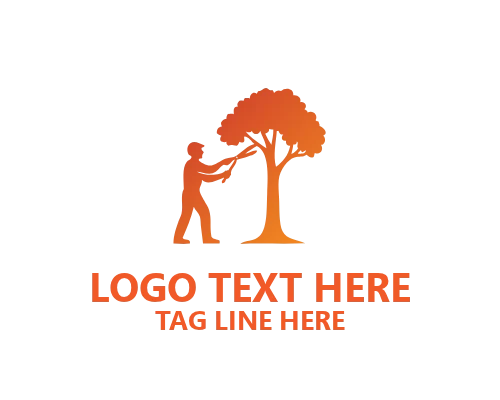 Tree Service Growth Logo