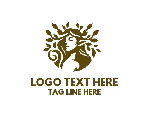 Tree Woman Dryad Logo