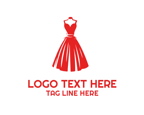 Trendy Boutique Dress Fashion Logo