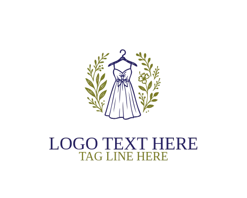 Trendy Fashion Linear Clothing Logo