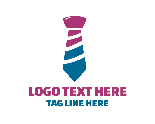 Trendy Slim Fashion Tie Logo