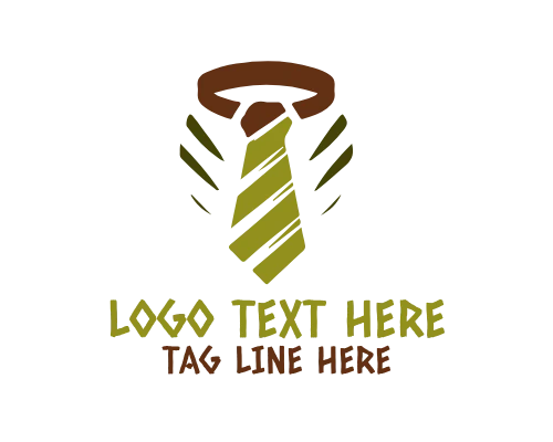 Trendy Slim Tie Fashion Logo
