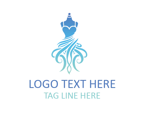 Trendy Style Dress Fashion Logo