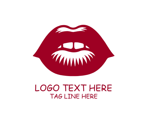 Trendy Style Lips Logo
