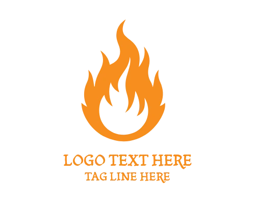 Triangle Flame Energy Logo