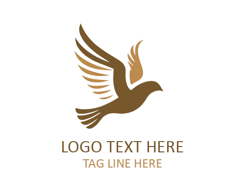 Triangle Flying Bird Logo