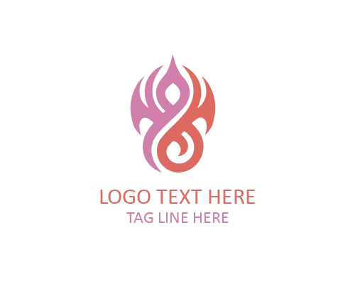 Tribal Bolt Mark Logo
