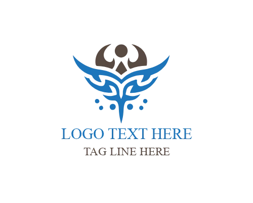 Tribal Circle Emblem Logo for Cultural and Artistic Branding