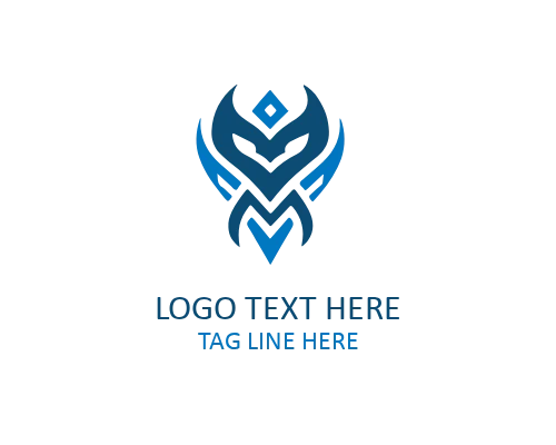 Tribal Crown Symbol Logo