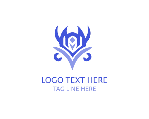 Tribal Dragon Pattern Logo
