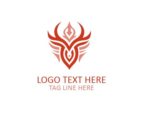 Tribal Dragon Style Logo