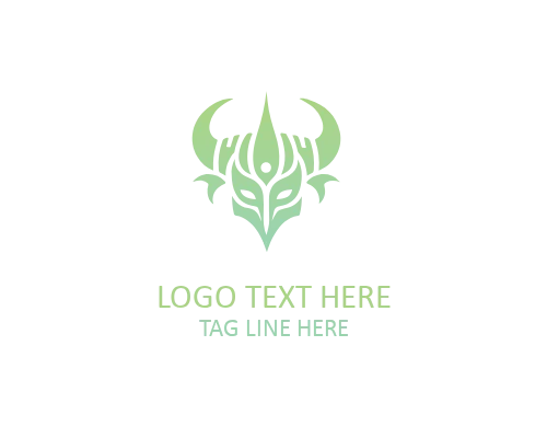 Tribal Feather Mark Logo