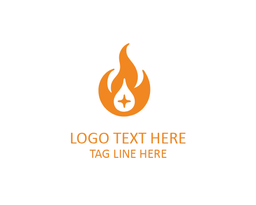 Tribal Fire Symbol Logo