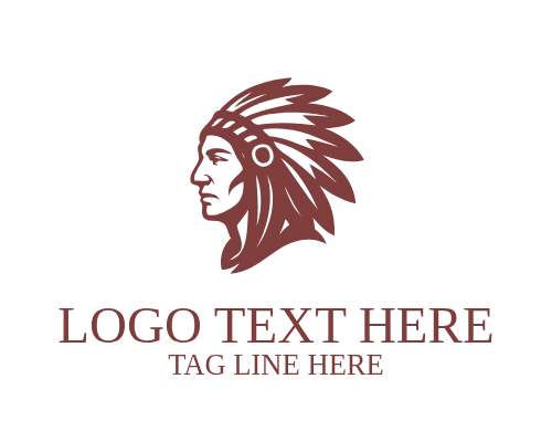 Tribal Flame Pattern Logo