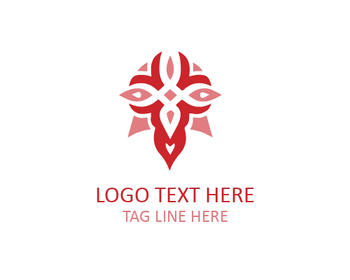 Tribal Heart Shape Logo