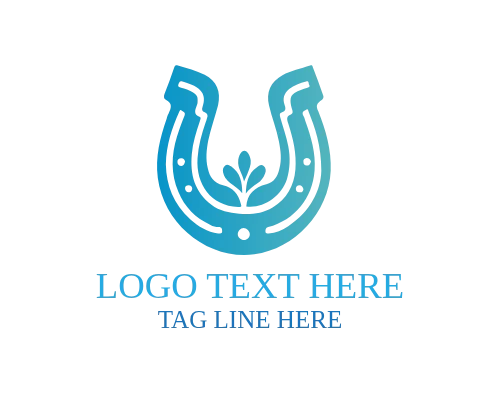 Tribal Horse Shoe Logo