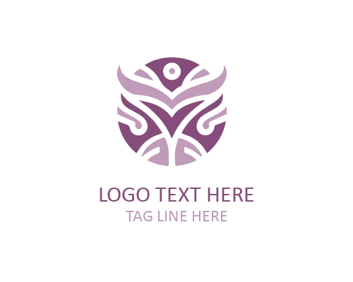 Tribal Lightning Symbol Logo