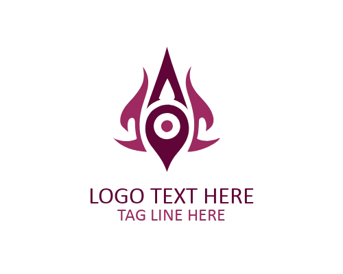 Tribal Line Art Symbol Logo