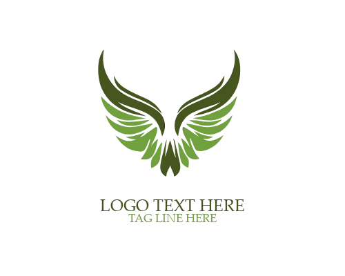 Tribal Line Wings Logo
