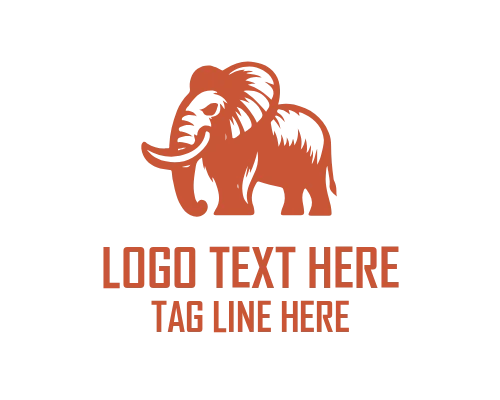 Tribal Mammoth Logo Art
