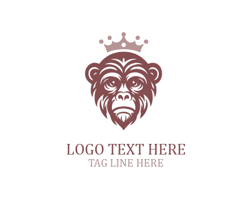 Tribal Monkey Face Logo