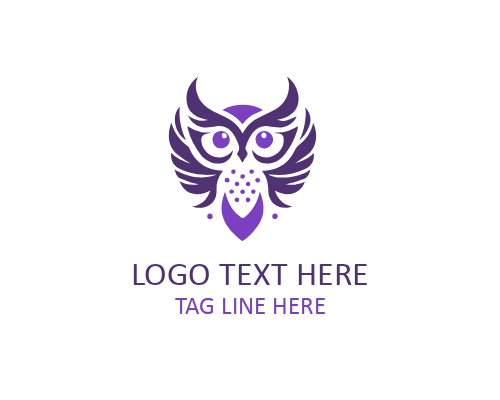 Tribal Owl Art Logo