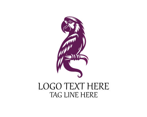 Tribal Parrot Logo for Cultural, Artistic, and Heritage Brands