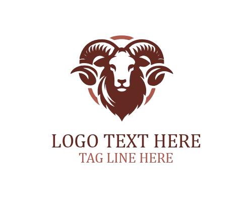 Tribal Ram Horn Logo Design