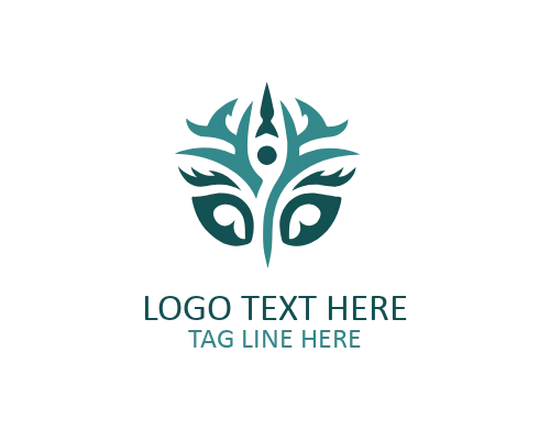 Tribal Spiral Pattern Logo