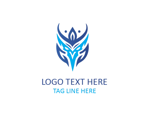 Tribal Sun Emblem Logo