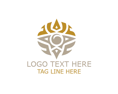 Tribal Tattoo Style Logo for Artistic and Cultural Branding