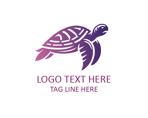Tribal Turtle Shell Pattern Logo