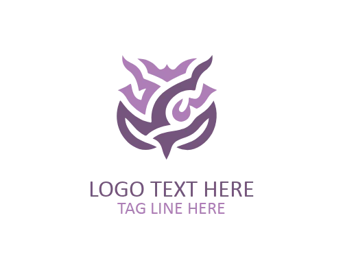 Tribal Wave Pattern Logo