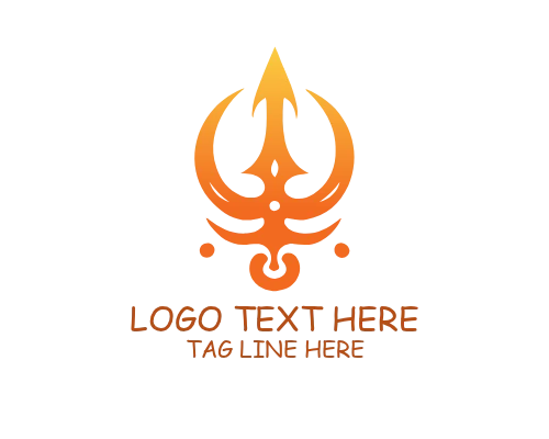 Trident Mascot Style Logo