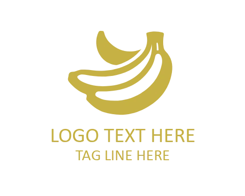 Tropical Banana Badge Logo for Fruit Branding
