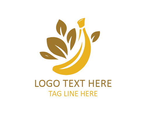 Tropical Banana Logo for Fruit and Juice Branding
