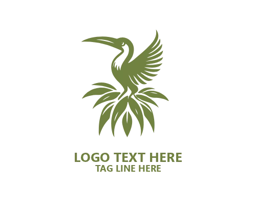 Tropical Bird Palm Logo