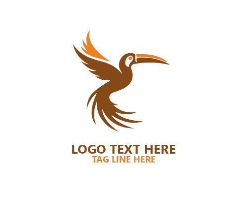 Tropical Bird Sunrise Logo