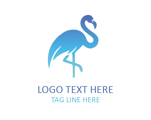 Tropical Flamingo Logo Design