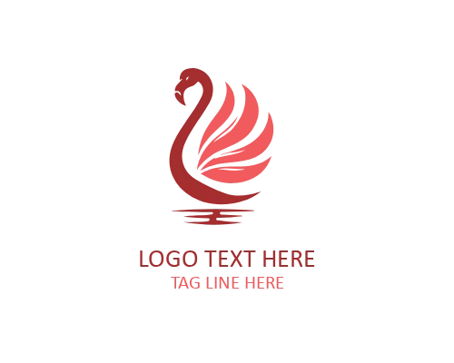 Tropical Flamingo Logo for Lifestyle and Vacation Brands