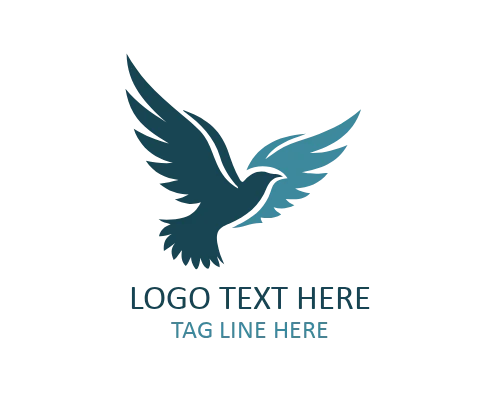 Tropical Flying Bird Paradise Logo