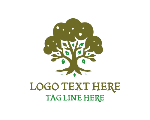 Tropical Forest Trees Logo