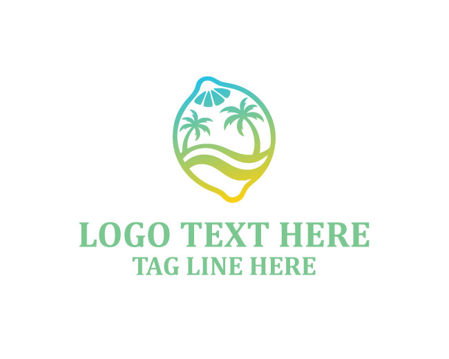  Tropical Lemon Wave Logo